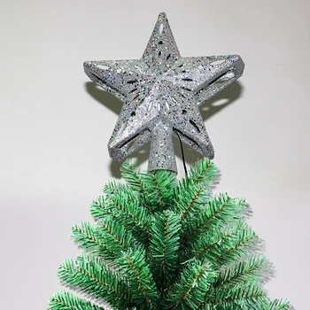 

Xmas Tree Topper Star Light ABS Sequin LED Projection Lamps for Home Bar Cafe Uplights Stage Lighting Effect Light