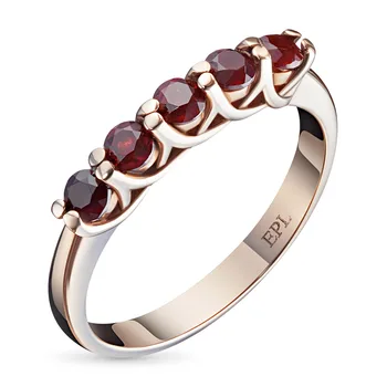 

A ring of red gold with garnet e0206kts05103500