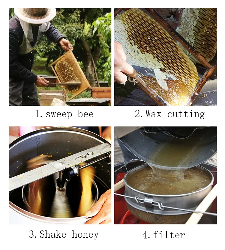 Нержавеющая сталь руководство 2 рамки Авто Перевернуть Nestframe экстрактор пчелиного меда мёда центрифуга для пчеловода Съемный внутренний каркас