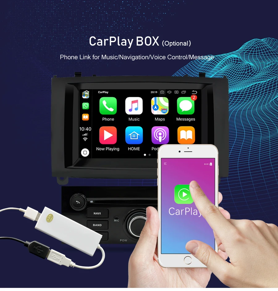 Perfect 4G RAM Android 9.0 Car DVD Player Multimedia Stereo For Peugeot 407 2004 2005 2006 2007 2008 2009 2010 Auto Radio GPS Navigation 8