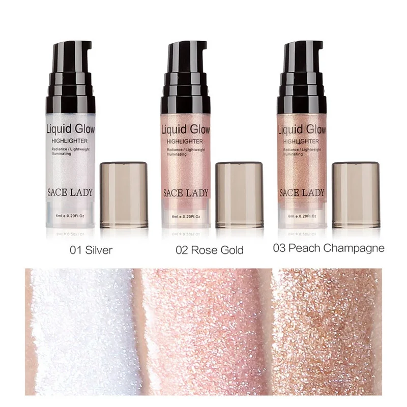 6 мл Крем-Хайлайтер для лица жидкий осветитель макияж Shimmer Glow Kit Макияж лица осветление блеск бренд Косметика