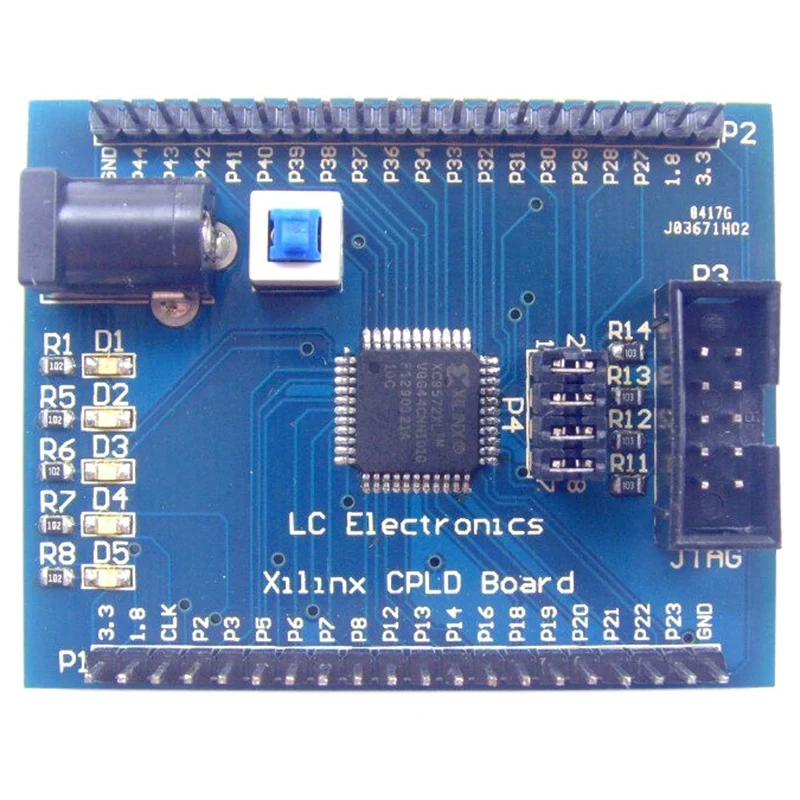 Для Xilinx XC9572XL CPLD макетная доска для обучения экспериментальная пластина