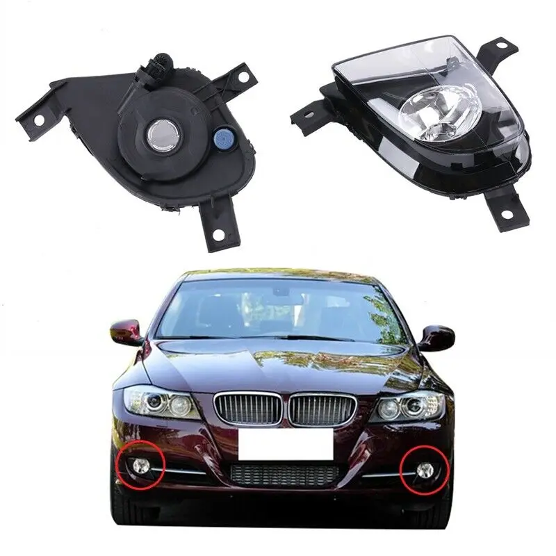 

Для BMW E90 E91 328i 335i 2009 2010 2011 седан универсал передний бампер Замена прозрачные Противотуманные фары лампы