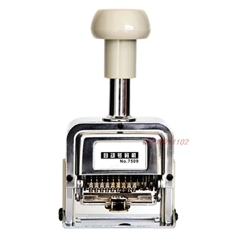 

1 pcs number machine 9 position automatic numbering machine into the number coding page chapter marking machine digital stamp