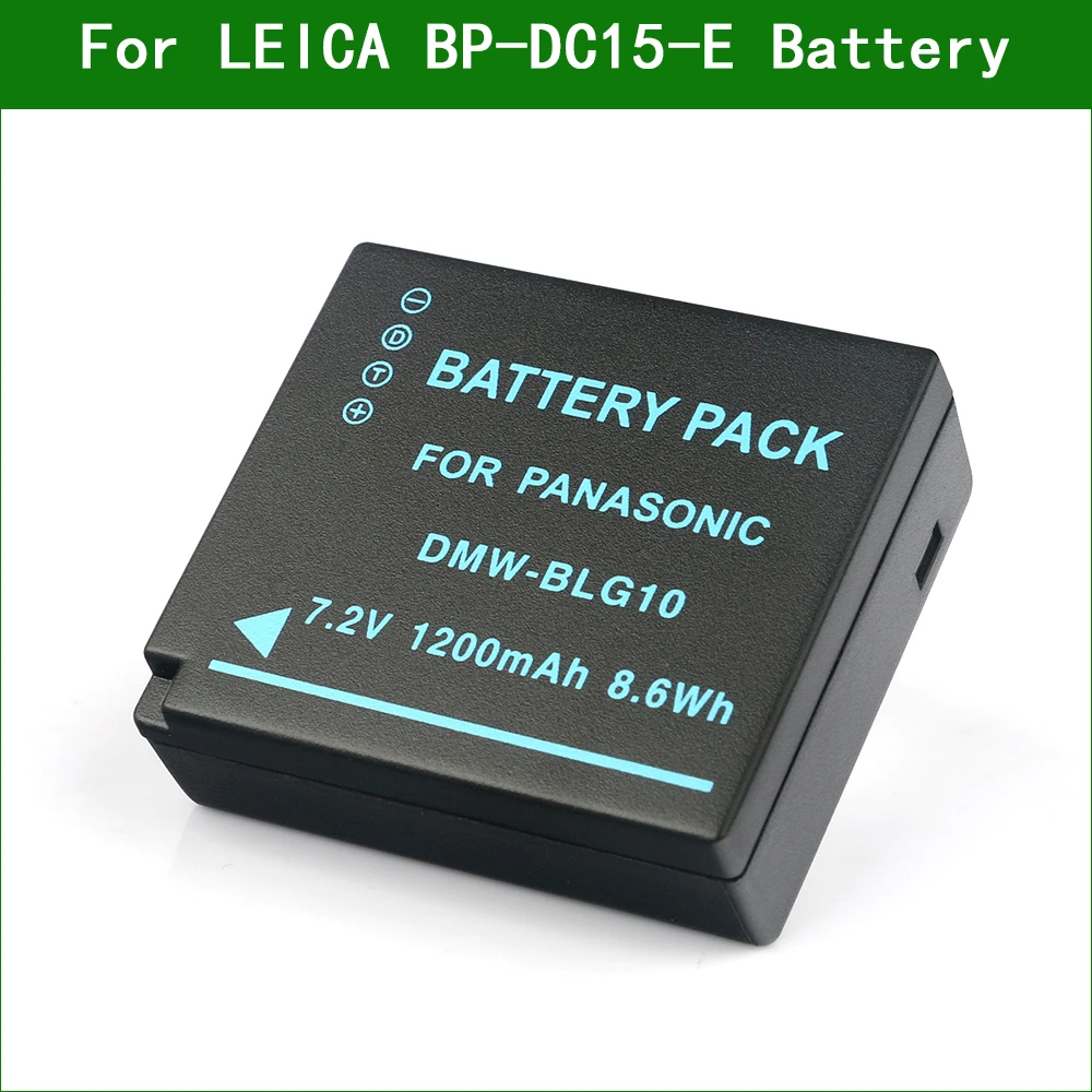 Batteria Per Fotocamera Digitale Bp-Dc15 Bp-Dc15-E Bp-Dc15-U Per Leica D-Lux Tipo 109 Bp-Dc15-Tk (Tipo No.1546) C-Lux 7 (Tipo No.3952)