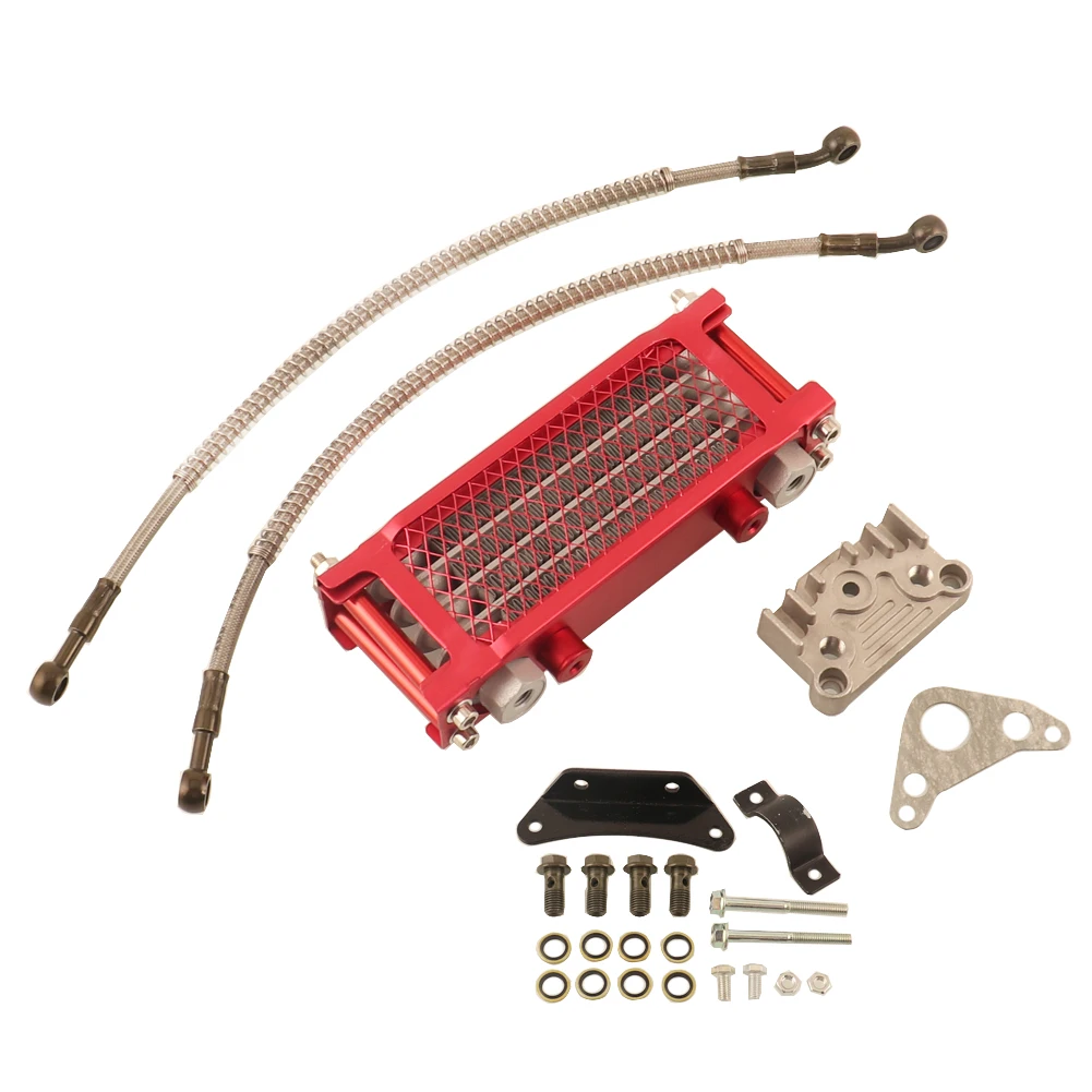 Motorcycle Oil Cooling Cooler Radiator Oil Cooler Set For 125 140cc Dirt Bike Monkey Bike DAX Pocket ATV Motor