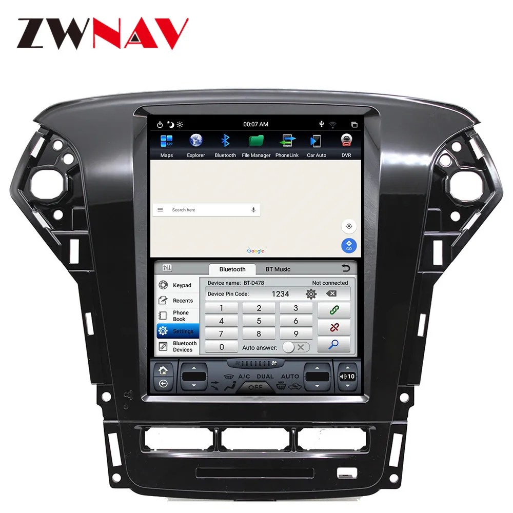 Flash Deal Android 9 64+4G Tesla With DSP Carplay Car Multimedia Player Stereo For Ford Mondeo MK4 2011-2013 Auto Radio GPS Navigation 3