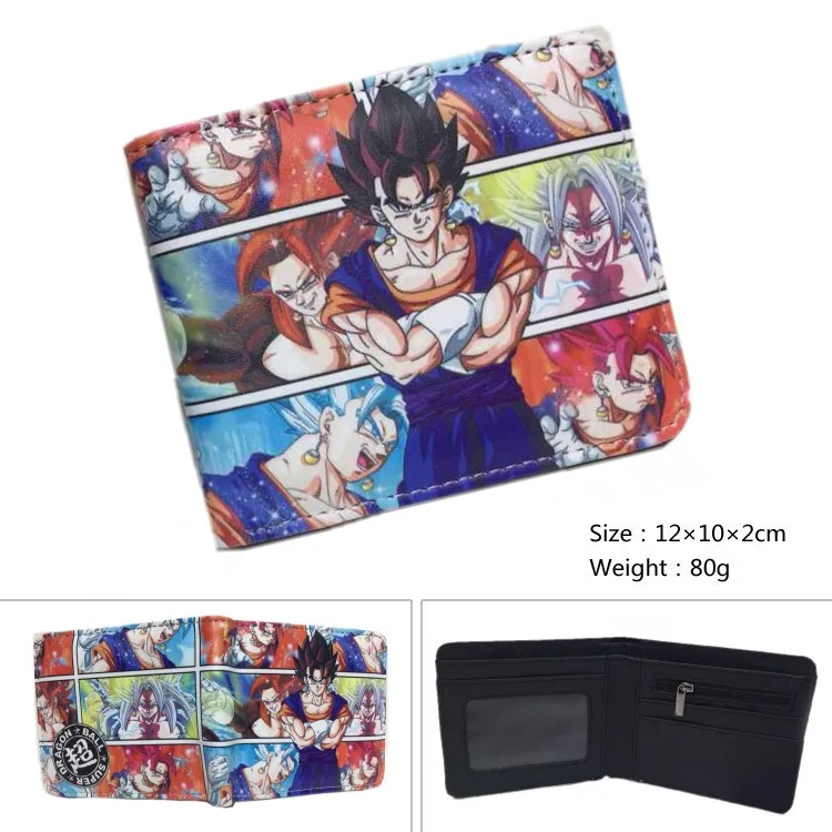 Dragon Ball Z кошелек аниме Dragon Ball Super Broly мультфильм короткий мужской бумажник кошелек с монетницей студенческий подарок - Цвет: X