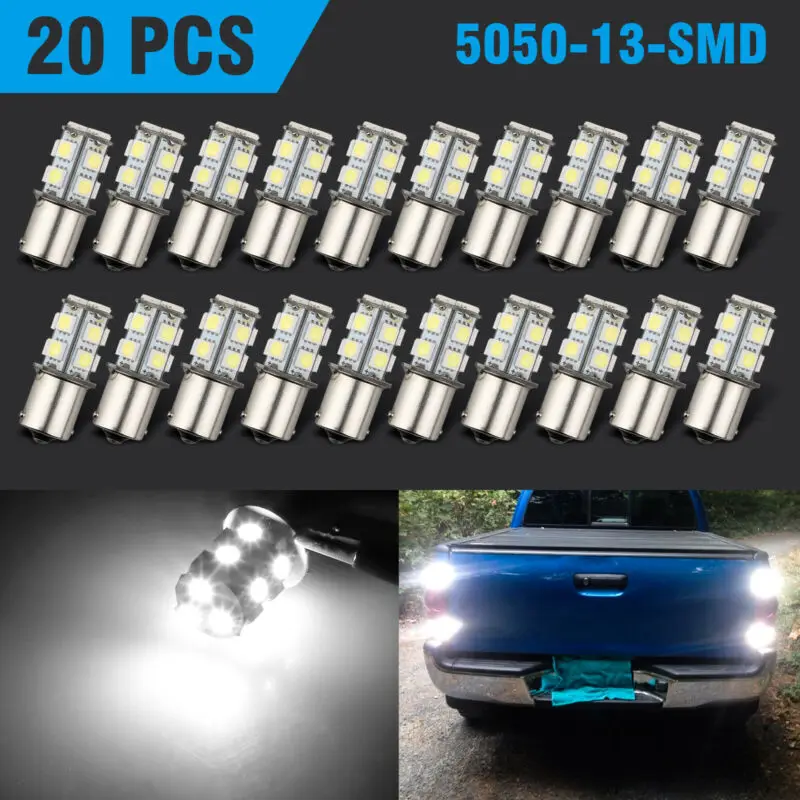 20* Супер Белый 1156 1141 SMD RV Кемпер трейлер 13 светодиодный внутренний светильник лампы 12V