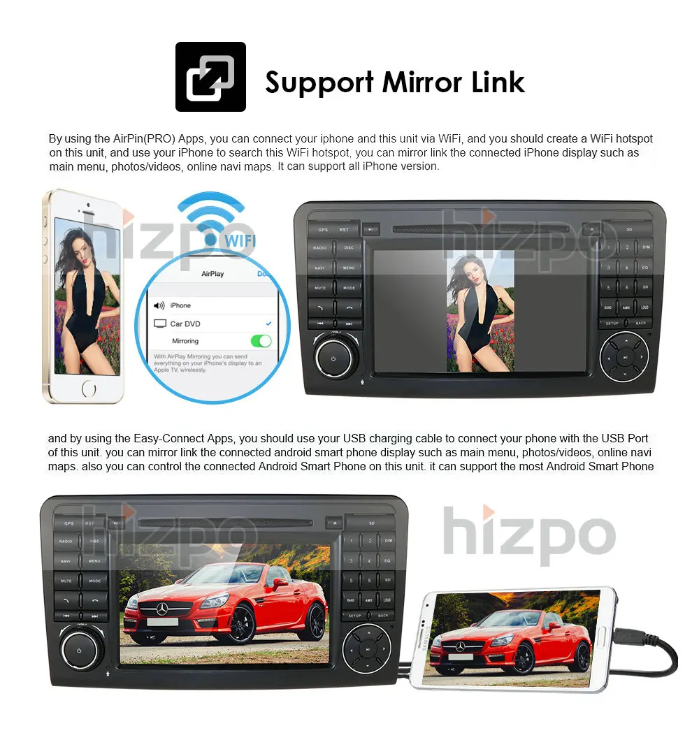 Android 10 автомобильный DVD радиоприемник GPS для Mercedes Benz GL ML CLASS W164 X164 ML300 350 450 GL320 USB
