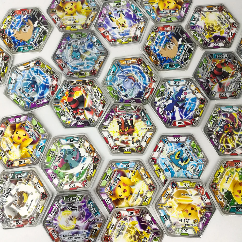 TAKARA TOMY Pokemon cartes Collections Pikachu 168 pièces brillant carte Flash 7 pièces/boîte 24 box/ensemble jouets jeu de Table pour enfants cadeau