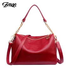 ZMQN красные женские сумки-мессенджеры для женщин, сумка через плечо с цепочкой, кожаная сумка с личи для мам, дамские сумки с клецками A833