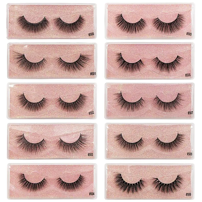 

2020 New Fashion 1 pairs natural false eyelashes fake lashes long makeup 3d mink lashes eyelash extension faux mink eyelashes