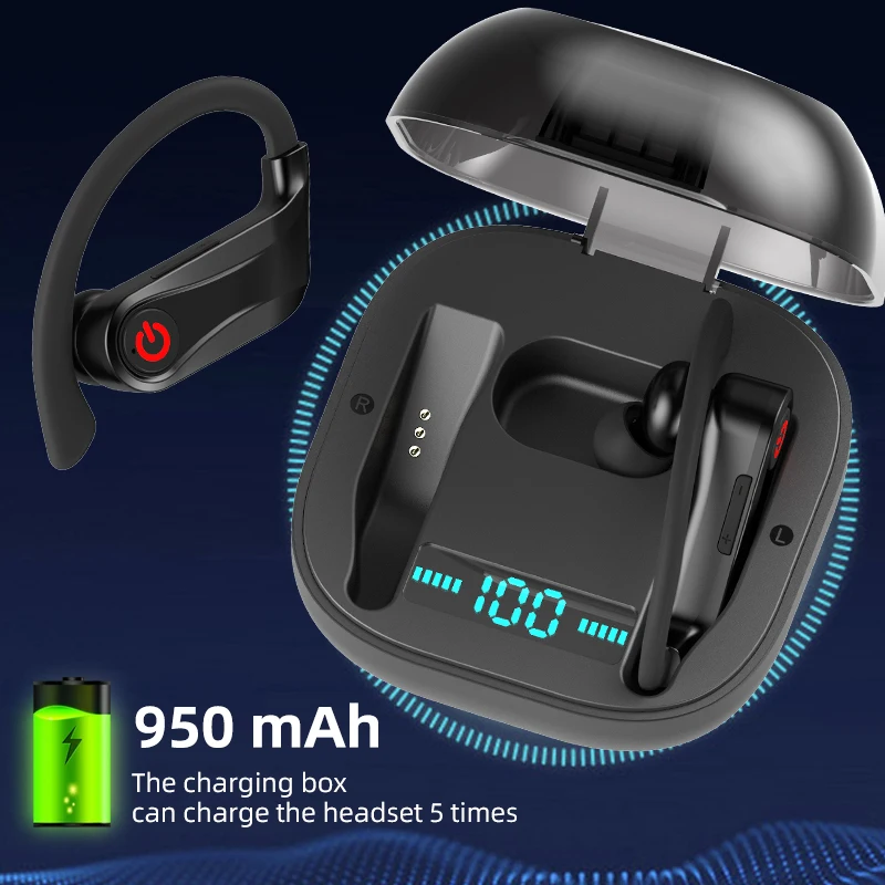 GUUGEI TWS беспроводные наушники Bluetooth 5,0 гарнитура наушники-вкладыши стерео глубокий бас спортивные с микрофоном зарядная коробка для iPhone