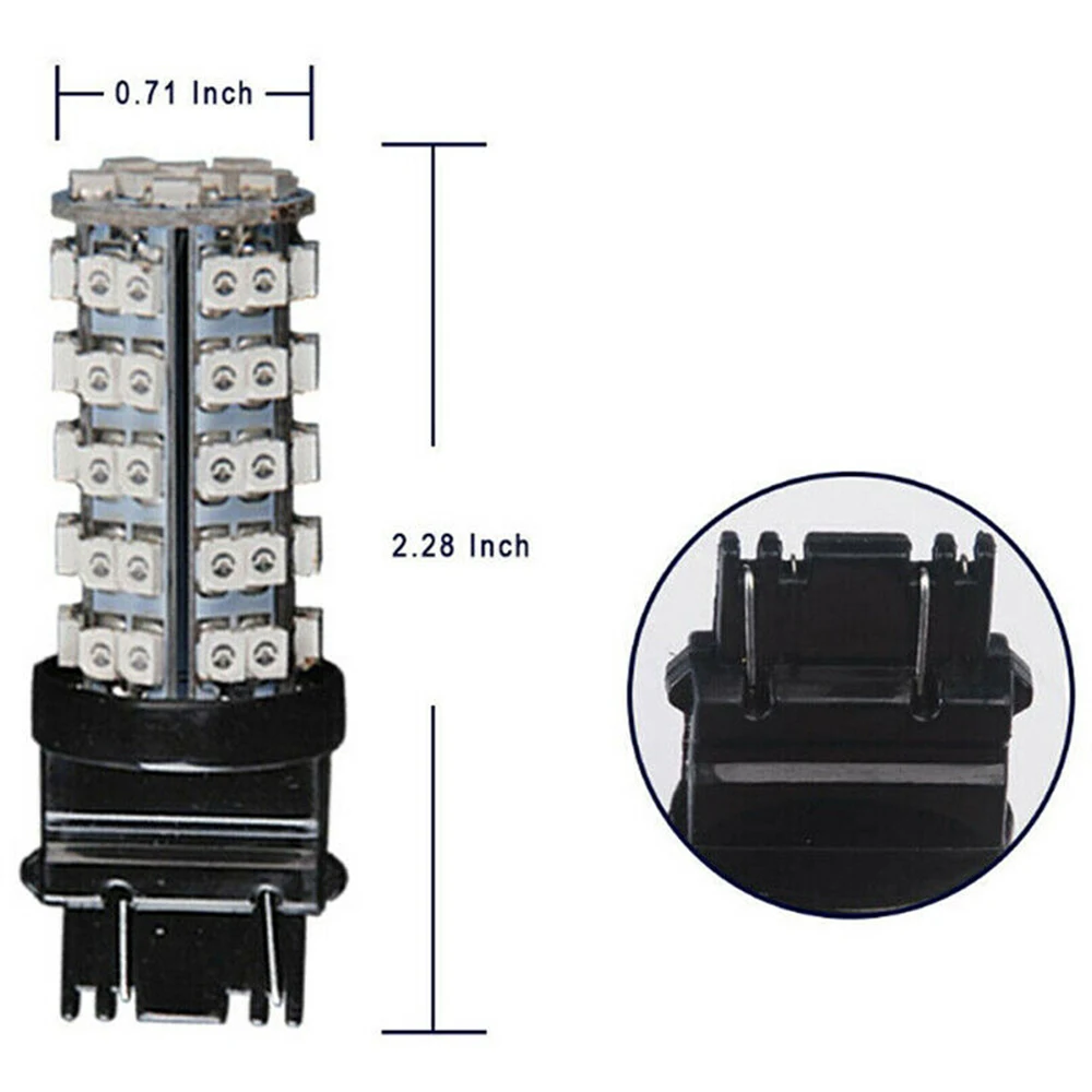 2шт 12В красный 3157 68-SMD светодиодный светильник s лампы тормоза задние стоп лампы Грузовик светильник системы задний светильник s Аксессуары