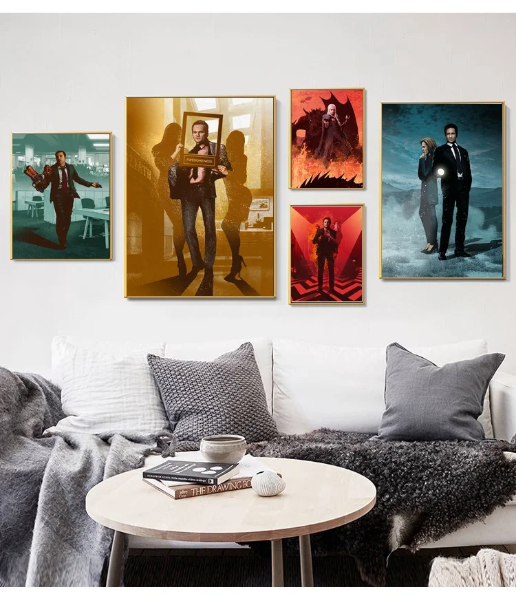 ТВ-легенды Дейнерис Таргариен Рагнар постер Картина на холсте Настенная картина