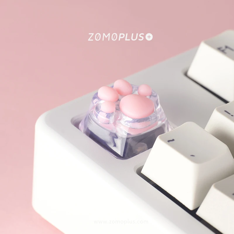 Прозрачная механическая клавиатура ZOMOPLUS с 3D принтом из смолы и силикона