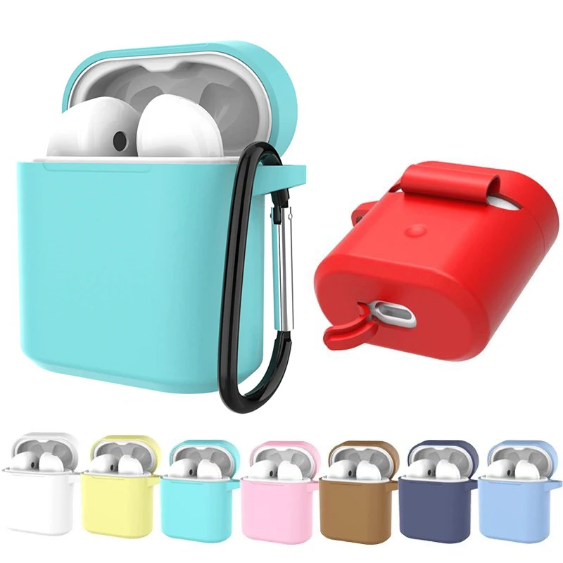 

Silicone Earphone Case for Huawei Honor FlyPods Pro Protective Cases for FreeBuds 2 Wireless Bluetooth Charging Bin Shockproof