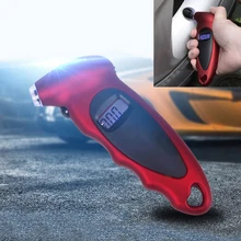 Прецизионный Автомобильный цифровой манометр для измерения давления в шинах с подсветкой