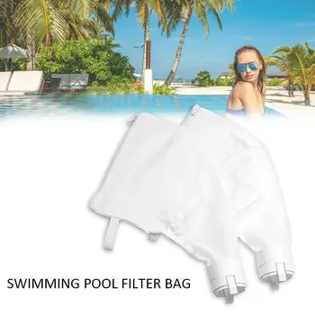 

1pcs Pool Vacuum Cleaner Swimming Pool Filter Bag Pool All Machine Replacement Zipper Bag Suction Purpose Accessories O7A8