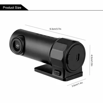 

170° Mini HD Car Dash Cam Dash Cam Wi-Fi Car DVR Dash Cam Rear Camera Video Recorder App Intelligent Record