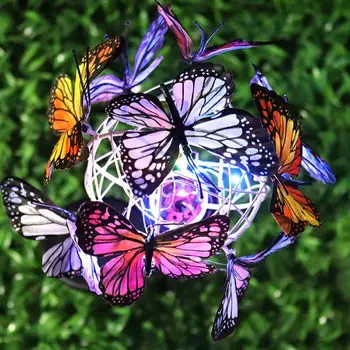 

Butterfly Eco-Friendly Durable Garden Solar Lights Auto Light Up Travel Supply Flashlight Outdoor Yard Lamp