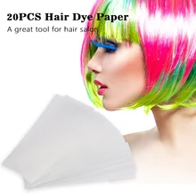 20 шт краска для волос, инструмент для окрашивания, пластиковая бумага для окрашивания волос, двухслойная прозрачная цветная бумага для окрашивания волос