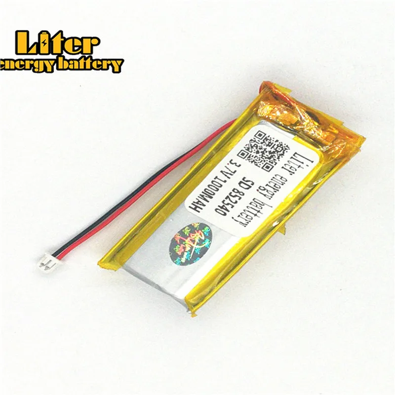 1,25 мм 2pin разъем 3,7 V 852540 1000mah аккумуляторная батарея для MP3 MP4 MP5 маленькие игрушки