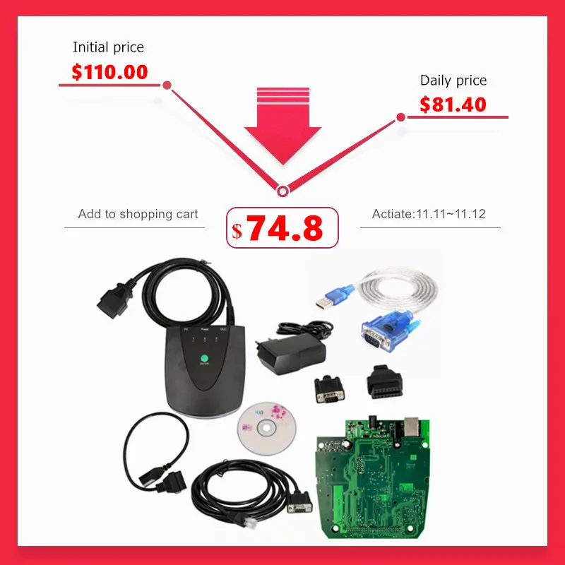 ￡63.84 Newest Version V3103066 Hds Him For Honda Diagnostic Module For