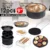 12Pcs 6/7/9Inch Air Fryer Accessories Stainless Steel Cake Pizza