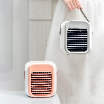 

Household Portable Air Fan Cooler Water Cooling Air Conditioner Fan Humidifier Mute Silent Personal Space For Office Home Car