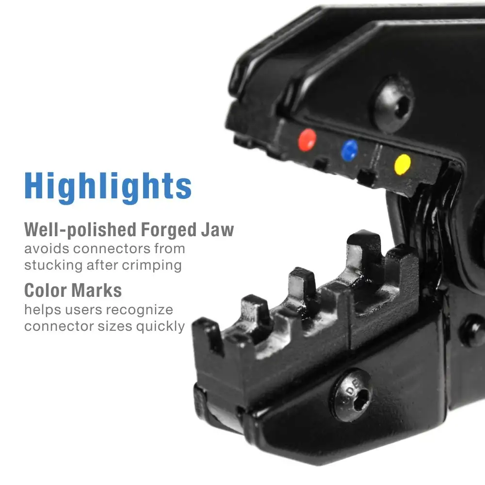 IWISS IWS-30J 압착 플라이어, 멀티 핸드 툴, 절연 링 및 스페이드 터미널, 9 인치 압착 도구, 0.5-6 mm²