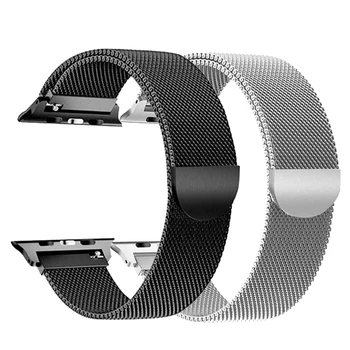 

Milanese Loop strap For Apple Watch band correa apple watch 4 5 iWatch band 42mm 38mm 44mm 40mm Mesh Bracelet Accessories