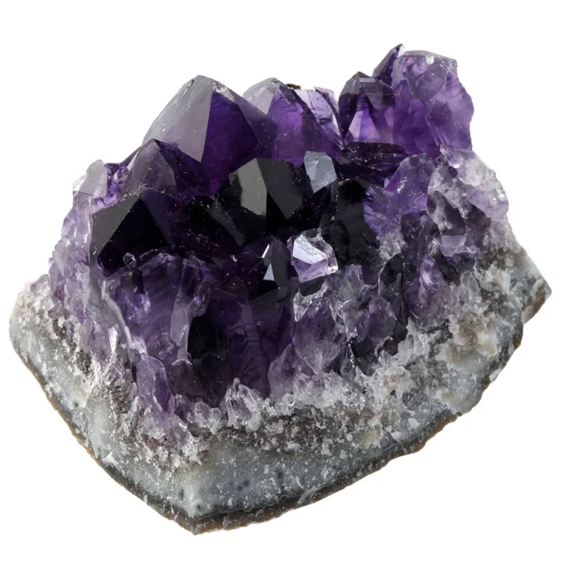 Фиолетовый кристалл, сделай сам, ювелирное изделие сырой материал камня 70g около 4 см натуральный аметистовая Друза украшение домашний декор - Цвет: A