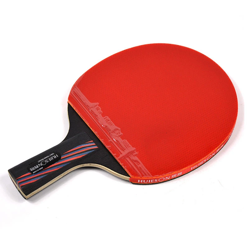 HUIESON, ракетка для настольного тенниса из углеродного волокна, двухсторонняя ракетка с прыщами, резиновая ракетка для настольного тенниса с сумкой, рекомендуется верх