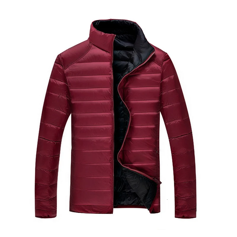5XL 6XL 7XL 90% белая куртка на утином пуху зимняя теплая куртка пальто мужские тонкие сверхлегкие пуховики Мужская Верхняя одежда Пальто