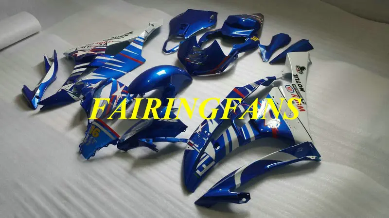 Injection mold Fairing body kit for YAMAHA YZFR6 06 07 YZF R6 2006 2007 YZF600 ABS Blue white Fairings bodywork+gifts YL09
