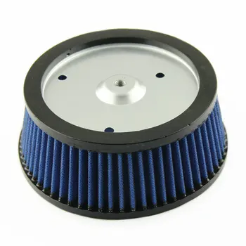 

Motorcycle Air Filter Blue High-Flow Air Cleaner Intake Air Cleaner Kit for Harley Davidson FLHR FLHRC FLHRCI Road King Classic