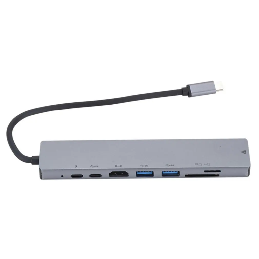 Type-C-Hdmi концентратор Rj45 восемь в одном type-C сетевая док-станция концентратор кардридер концентратор компьютер внешние аксессуары