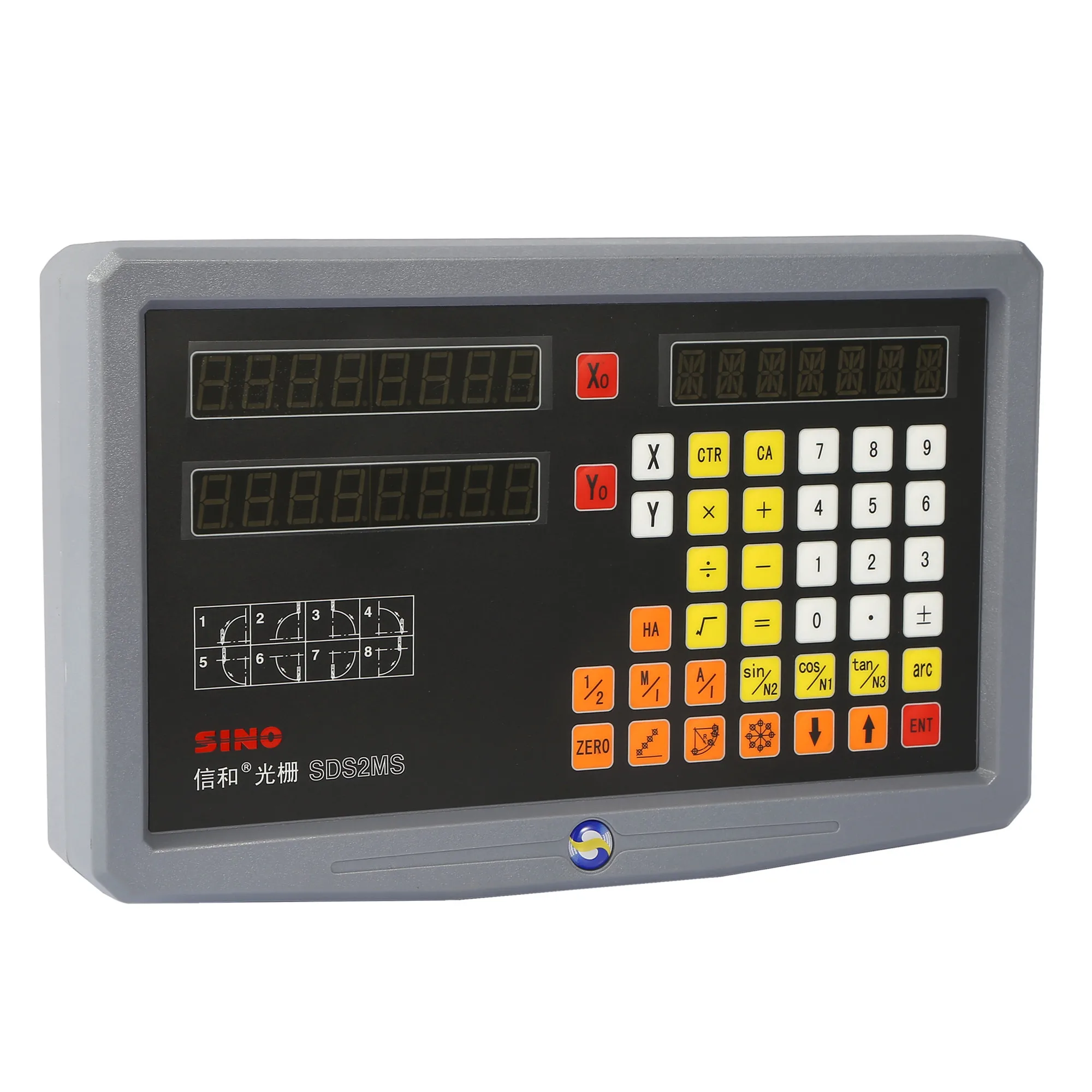 새로운 핫 SINO SDS2MS 2 축 디지털 판독 DRO 키트 밀링 선반 기계 Grider Mill 선반 기계 용 2 축 DRO 디스플레이