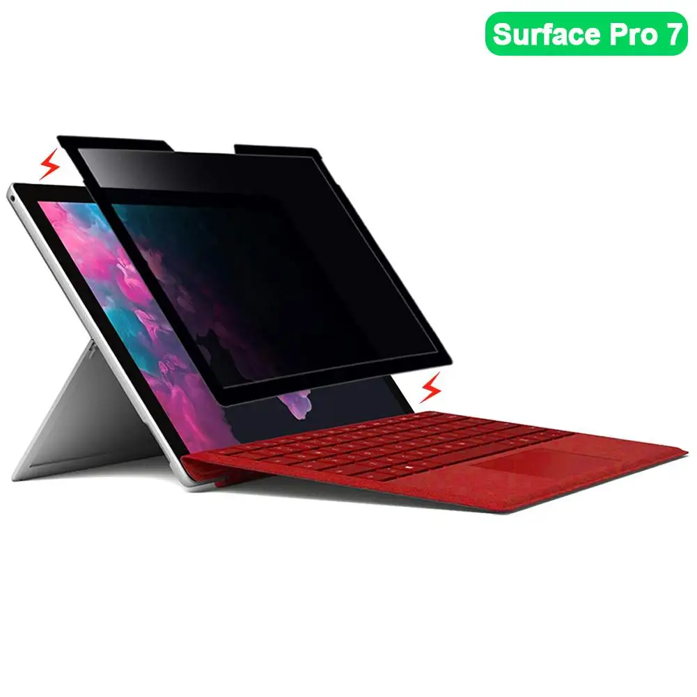 Защитная пленка для экрана защитная против шпионов съемный фильтр Microsoft Surface Pro 7 6