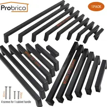 Probrico черный цвет, для шкафов ручка квадратная бронзовые ручки для мебели кухонные дверные ручки шкафа ручки для ящика шкафа Ø10/12/15 мм