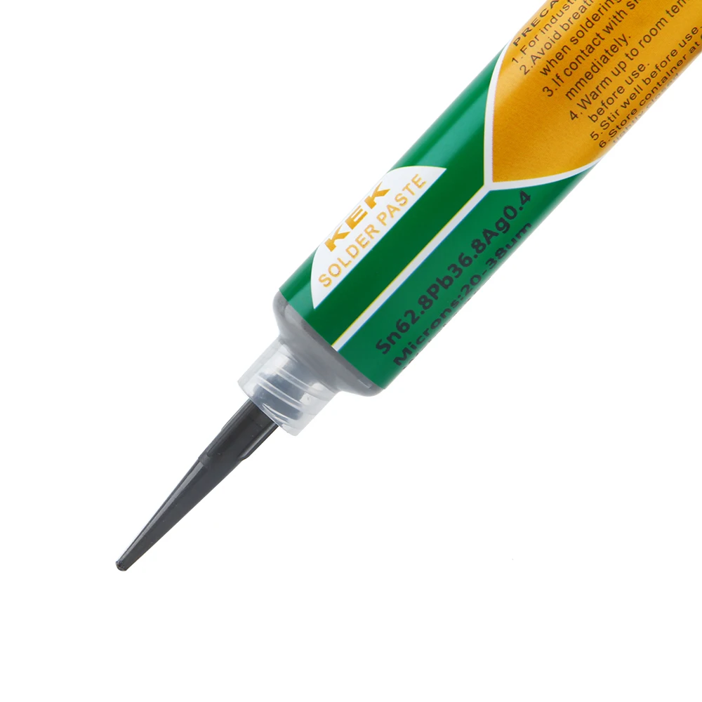 Needle tube solder paste sn62.8pb36.8ag0.4 melting point 181 ℃ SMD welding SMT patch maintenance mobile  components solder paste