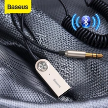 Baseus – adaptateur USB Bluetooth V5.0, Aux, récepteur Audio, transmetteur, Dongle pour voiture, câble adaptateur de voiture 3.5mm