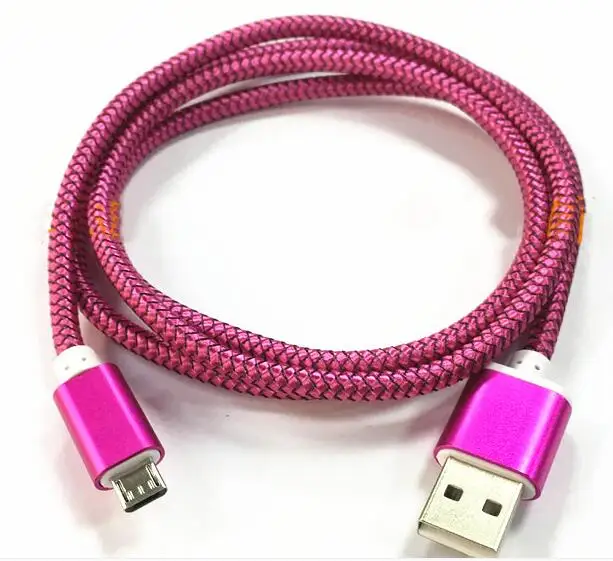CUIMENG,, 1 м, 2 м, 3 м, алюминиевый сплав, зарядный Плетеный тканевый USB 2,0 кабель для передачи данных, аксессуары, пряди для Android LCFA01