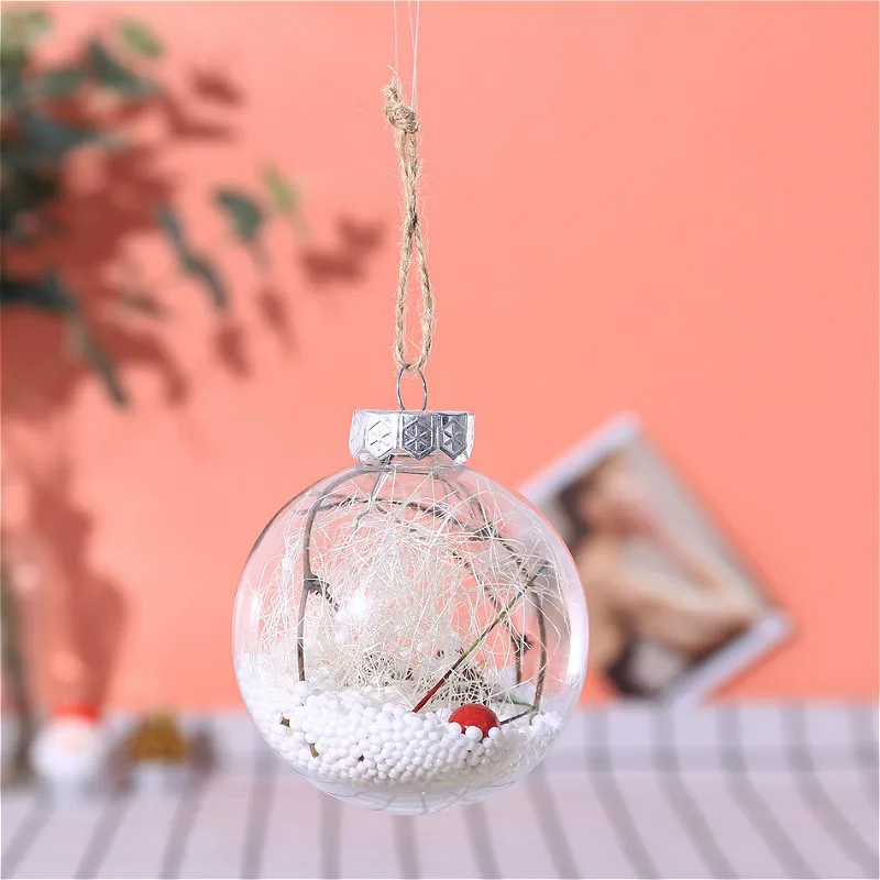 Рождественский шар миниатюрный орнамент шар Рождественская елка подвеска фестиваль подвесное украшение Рождественский эльф снежный шар декоративные шары