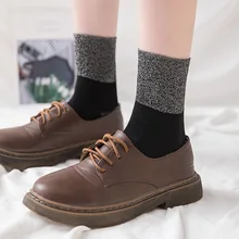 Jeseca/ Модные женские хлопковые носки Harajuku в винтажном стиле; уличная одежда; носки с круглым вырезом; милые теплые носки для девочек в японском стиле; сезон осень-зима