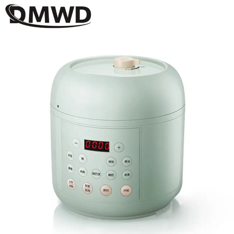 DMWD Household Multifunctional Electric Pressure Cooker 2L Mini Smart