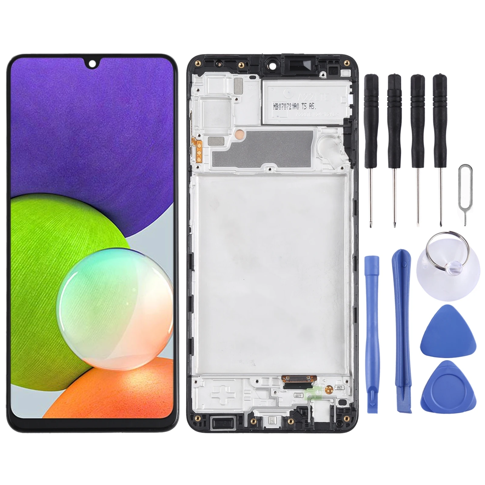 

IPartsBuy для Samsung Galaxy A22 4G incell материал ЖК-экран и дигитайзер полная сборка с рамкой