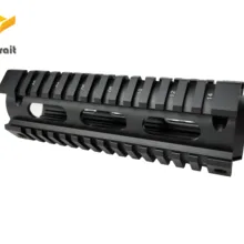 Тактические охотничьи 6,75 дюймовые Бесплатные поплавок-рукавицы, 2 шт., впадающие четырехъярусные рельсы для страйкбола AR15 M16, крепление для прицела ружья, аксессуары